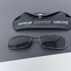 Easy Clip Polarized Sunglass Clip On Mod O 1054 20 Shiny Dim Grey Col 20 53-17